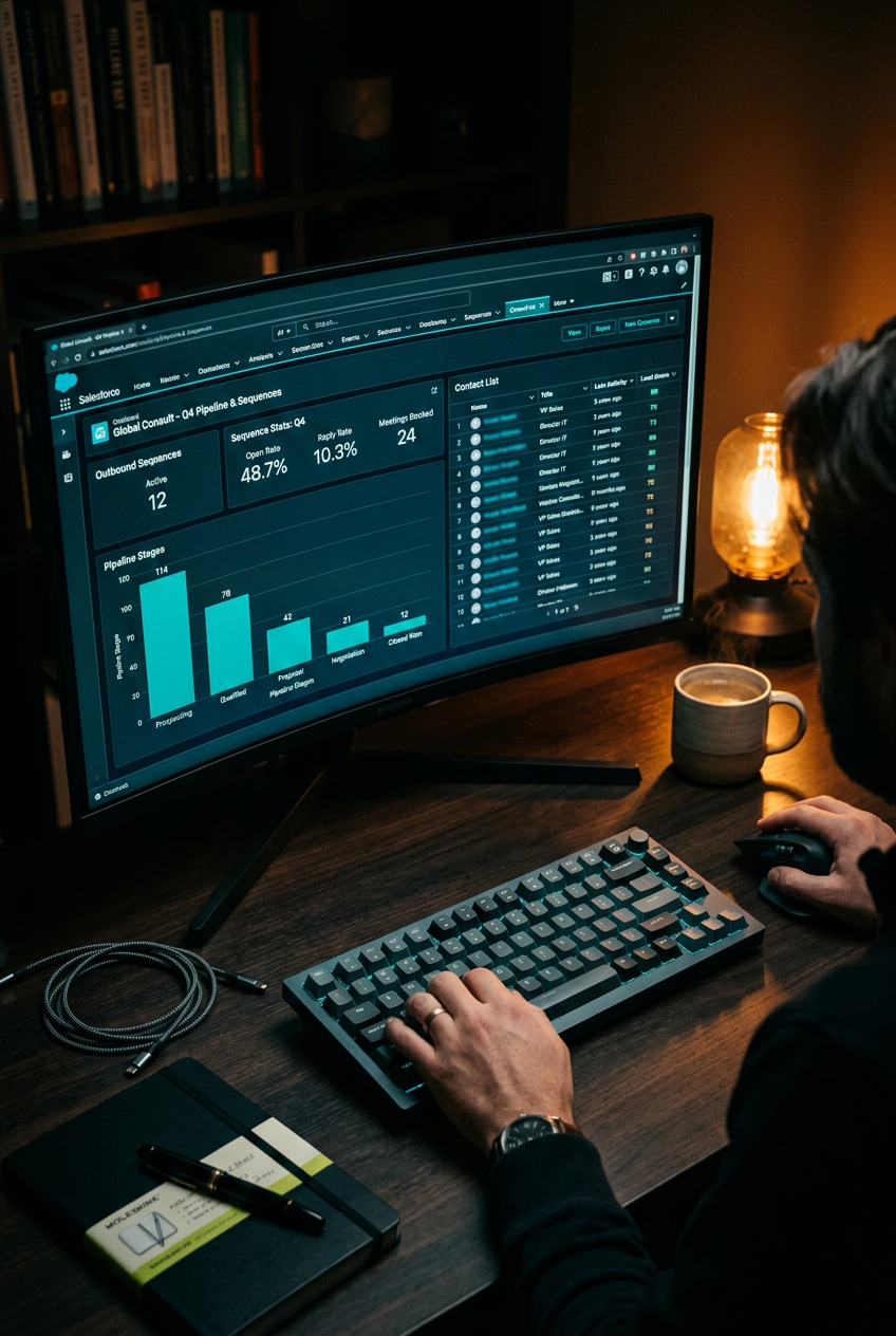 Fractional growth advisory — CRM, campaigns, and AI-enabled outbound